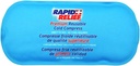 Rapid Relief Reusable Gel Cold Compress - Soft Fabric Cold Pack for Injuries, First Aid, Sprains, Headaches, Muscle Aches, and Pain Relief 5” x 11” Small