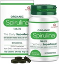 DURJA Organic Spirulina Tablets - Most Bio-Available Protein & Nutri-Dense Superfood | Immunity and Health Supplement | Metabolism Booster | 100% Vegan | 60 Tablets (500mg Each)...'