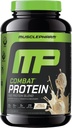 MusclePharm Combat Protein Powder, Vanilla Flavor, Fuels Muscles for Productive Workouts, 5 Protein Sources Including Whey Protein Isolate & Egg Albumin, Gluten Free, 2 lb, 25 Servings
