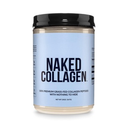NAKED Collagen Peptides Protein Powder, 60 Servings, Pasture-Raised, Unflavored Grass-Fed Hydrolyzed Collagen Supplement, NSF Certified, Paleo Friendly, Non-GMO, Keto, Gluten Free, 20oz