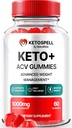 Keto Spell ACV Gummies, KetoSpell Keto ACV Advanced Weight Loss Formula, All Natural Apple Cider Vinegar 1000MG, KetoSpell Keto + ACV Supplement, Gomitas Reviews (60 Gummies)