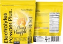 PoudreVitamine Electrolytes Poudre Plus (100 portions) Orange Ananas Electrolyte Poudre Zéro Calorie, Keto, 0 Sucre, Pas de Maltodextrine,1000mg Potassium,120mg Calcium,120mg Magnésium, Poudre d'hydratation
