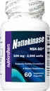 Nattokinase NSK-SD 2,000 Units 60 Capsules - The Cardiovascular Superfood of Japan - Made in The USA with Japanese NSK-SD Nattokinase. The Original and Most Researched Nattokinase.
