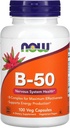 NOW Vitamin B-50 mg,100 Veg Capsules