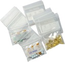 125 Packs 6 Sacs à pilules Sturdy Mil BPA Pill Pouch 3 x 2.75 pouce Écrire sur l'étiquette Etiquette étanche Sacs en plastique transparents et réutilisables pour l'organisateur de pilules de voyage, bijoux et pièces pour petits bateaux