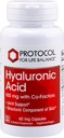PROTOCOLE POUR LA BALANCE DE VIE Acide hyaluronique - 100 mg Acide hyaluronique - Skin & Joint Support - Supplément de soutien pour les yeux - Non-OGM & Kosher - 60 bouchons de veg