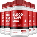 Blood Flow Max Capsule - BloodFlowMax Formule avancée, BloodFlow Max Extra Strength, Wellness global, Vitamines tout-naturelles, Commentaires (5 Pack - 300 Capsules)