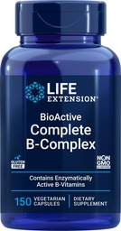 Prolongation de vie BioActive Complet B-Complex, 150 Capsules végétariennes