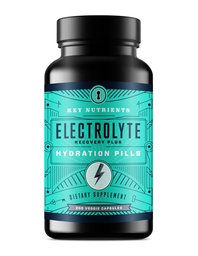 KEY NUTRIENTS Electrolyte Tablets, 200 Capsules, Salt for Dehydration, Fasting Electrolytes- Salt Pills with Electrolytes, No Sugar, Gluten Free Hydration Tablets Made in USA