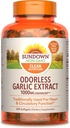 Sundown Garlic Supplement, 250 Softgels