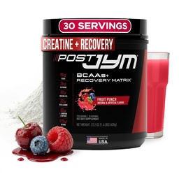 Post JYM Active Matrix - Post-Workout with BCAA's, Glutamine, Creatine HCL, Beta-Alanine, and More JYM Supplement Science Fruit Punch, 30 Servings
