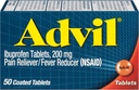 Advil Pain Reliever and Fever Reducer, Ibuprofen 200mg for Pain Relief - 50 Coated Tablets