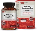 DailyNutra KSM-66 Ashwagandha 600mg Extrait de racine organique - Supplément à haute puissance avec 5% de Withanolides.