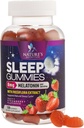 Sleep Gummies for Adults Extra Strength 8mg - Melatonin with Passiflora Extract for Restful Sleep - Fast Acting Melatonin Sleep Gummy Supplement, Vegan, Non-GMO, Tasty Strawberry Flavor - 120 Gummies