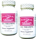Ecological Formulas All Thiamine Vitamin B1 50 mg, 2 X 60 Capsules