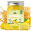 ACEYO (12 OZ) Gel de mousse de mer d'Irlande Bio Végétaux crus Lemon Saveur 102 Vitamines et minéraux Wild Harvested Non-GMO Immune Defense Booster Thyroïde Soutien digestif