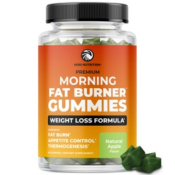 Morning Fat Burner Gummies | Weight Loss for Women & Men | Appetite Suppressant & Metabolism Booster | Thermogenic Belly Fat Burner with Green Tea, Garcinia, Green Coffee Bean & More | 60 Gummies
