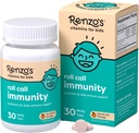 Renzo's Roll Call Immunity - Dissolvable Kids Immune Support Supplement with IMMUSE Postbiotic, Sugar-Free Kids Vitamins, 30 Orange-Flavored Melty Tabs