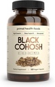 Cohosh noir biologique 1000 mg 60 portions , ménopause, sueurs de nuit et soutien du sommeil , Végétarien, biologique, sans OGM et sans gluten