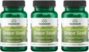 Swanson Grape Seed Heart Antioxidant Free Radicals Healthy Blood Pressure Support Polyphenols OPCS Herbal Supplement 380 mg 100 Capsules (3 Pack)