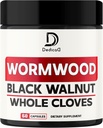 12in1 Wormwood Capsules Noir Noyer Cloves, Ginger, Curcumine curcuma et poivre noir - Système immunitaire - 60 Capsules