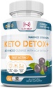 Detox Cleanse pour perdre du poids - Gut naturel et intestinal Nettoyez les pilules - Mélange propriétaire avec Psyllium Husk - Détox kéto pour les femmes et les hommes - Non-OGM, NSF certifié, Fabriqué aux États-Unis - 60 capsules