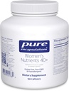 Encapsulations pures Nutriments pour femmes 40+ - Multivitamine pour les femmes de plus de 40 ans pour soutenir la santé urinaire, la santé des cellules mammaires et l'intégrité oculaire* - avec vitamine C, E & A - 180 capsules