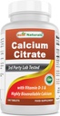 Meilleur citrate de calcium naturel avec vitamine D-3 240 comprimés (240 Nombre (paquet de 1))
