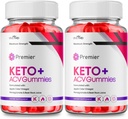 Premier Keto ACV Gummies - Official Formula, Premier Keto Gummies Blast Plus for Maximum Strength with Apple Cider Vinegar 1000MG, Premier ACV Keto Supplement Vitamin B12 Folate Beet Root (2 Pack)