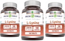 Amazing Formulas L-Lysine 1000mg Amino Acid Tablets Supplement | Non-GMO | Gluten Free | Made in USA (180 | 3 Pack)