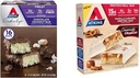 Atkins Chocolate Coconut Bar 16 Count, Vanilla Caramel Pretzel Protein Meal Bar 5 Count