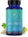 Calm & Connected - Support de la stress & Nootropic ayurvédique pour le calme naturel, focus, clarté et énergie, Cortisol Manager avec Ginkgo Biloba, Ashwagandha, Rhodiola, Lemon Baume -60 Capsules (1)