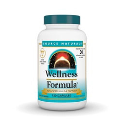 Source Naturals Wellness Formula, Support immunitaire avancé*, Vitamines Bio-alignées et Défense des Herbes - Supplément de support du système immunitaire et Booster d'immunité - 120 Capsules