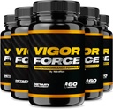 (5 Pack) Vigor Force for Men, Vigor Force High Performance Formula, Official Vigor Force Male Pills 8.50, Premium Ingredients For Maximum Effectiveness, Vigor Force Reviews VigorForced (300 Capsules)