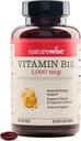 NatureWise Vitamin B12 1000 mcg - Dietary Supplement for Supporting Energy Metabolism, Mental Clarity, Nervous System Health - Easy-to-Swallow, Soy & Gluten-Free, Non-GMO - 360 Count[1-Year Supply]