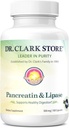 Dr. Clark Pancreatin and Lipase Enzyme Supplement, 500mg, 100 Gelatin Capsules