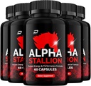 Formule officielle Alpha Stallion Pills - Capsules AlphaStallion Formule haute performance - Concentration maximale, Formule tout naturel Alpha Stallion, StallionAlpha Avis (5 Pack - 300 Capsules)