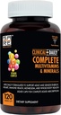Clinical Daily Complete Whole Food Multivitamin Supplement for Women & Men - Complete Liquid Vitamin Absorption! 42 Superfood Fruits Vegetables - Young Adult to Senior - 120 Liquid Capsules