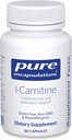Encapsulations pures L-Carnitine.com Supplément hypoallergénique pour support cardiovasculaire et d'endurance.