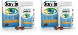 Ocuvite Bausch + Lomb Lutein 25mg Lutein & Zeaxanthin Supplement, 30 Softgels (Pack of 2)