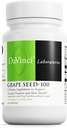 DAVINCI Labs Grape Seed-100 - Supplément alimentaire pour soutenir le système immunitaire, la fonction vasculaire et la peau saine* - avec 100 mg Extrait de graines de raisin par portion - Sans gluten - 60 capsules végétariennes
