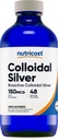 Nutricost Colloidal Silver 8oz - Cobalt Blue Glass Bottles, Bio-Active Colloidal Silver