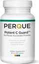 PERQUE Buffered Vitamin C Ascorbate Powder - pH Balanced, Vegetarian, Allergen-Free Vitamin C Supplement - Fast-Acting Antioxidant Support -Effervescent Powder with Magnesium, Potassium & Zinc - 16 oz