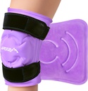 APEXUP Ice Pack for Knee Pain Relief, Large Reusable Wrap After Surgery, Flexible Gel Cold Pack for Injuries, Pain Relief for Back, Shoulder, Elbow, Ankle and Leg (Purple, L 1PK)