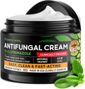 Crème antifongique pour le pied d'athlète, la teigne et la démangeaison de jock - Clotrimazole 1% Fabriqué aux États-Unis - Extra Strength Ring Worm, Crème de démangeaison de jock, Anti Fungal Athlètes Traitement du pied pour les champignons de peau humains - 2 oz