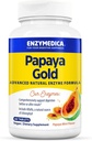 Enzymedica Papaya Gold, Advanced Digestive Enzymes with Natural Organic Papaya & Chlorophyll for Comprehensive Digestion Support, High Potency Bromelain & Papain, Vegan, Mint, 60 Chewable Tablets