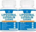 1200MG Luteolin Liposomique Supplément - Absorption maximale, Boost antioxydant pour le cerveau 120 Capsules