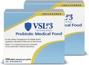 VSL #3® Probiotic Powder for Digestive Health, IBS & UC Symptoms - 450B CFUs, High-Potency, Multi-Strain, Live, Refrigerated Probiotic, Medical Food for Gut Health Support in Men & Women, 60 Pack