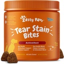 Zesty Paws Tear Stain Support Soft Chews for Dogs - for Eye Moisture + Vision & Immune Support - Functional Supplements with Fish Oil, Lutein, Cranberry & Vitamin C - Chicken Flavor - 90 ct