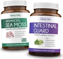 Intestinal Guard & Irish Sea Moss (2-Month Supply) Guard & Moss Fusion Bundle - Intestinal Guard (120 Capsules) Potent Natural Formula and Organic Irish Sea Moss (120 Capsules) Raw Vegan Supplement